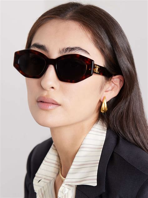 celine tortoiseshell cat eye sunglasses